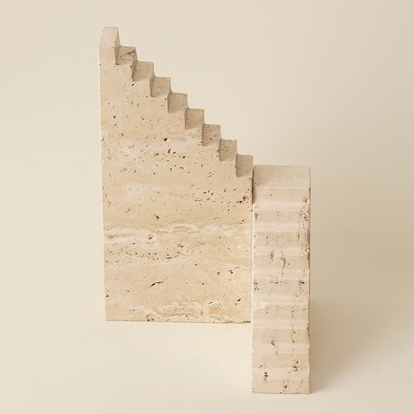 Tier Travertine Bookend